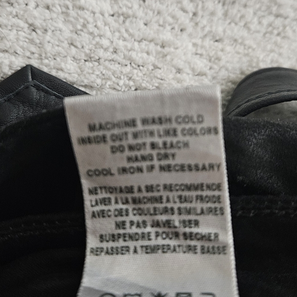 JOE'S 55 Skinny Ankle Faux Leather Jeans w/belt - Picture 6 of 9